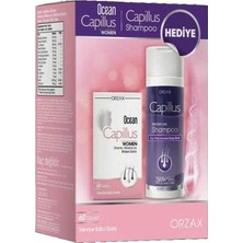 Brf Store A2TOPTAN Ocean Capillus Women 60 Tablet + Capillus Shampoo 200 ml Hediye