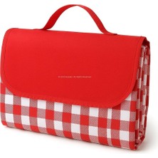 Brf Store A2TOPTAN Busstier Piknik Örtüsü 205×160 Cm, Su Geçirmez Kareli Tasarım, Kolay Temizlenebilir, Katlan