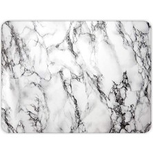 Brf Store A2TOPTAN Decorita 10001503001 Beyaz Mermer Görünümlü Cam Kesme Tahtası, 30CM x 40CM