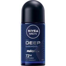Brf Store A2TOPTAN Nıvea Men Erkek Roll On Deodorant Deep Dimension 50 Ml,72 Saat Ter ve Ter Kokusuna Karşı Ko
