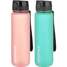 Brf Store A2TOPTAN Uzspace 2'li Tritan Matara Seti 1000 ml Büyük Boy 14 Farklı Renk Seçeneği Fiftyfifty