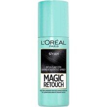Brf Store A2TOPTAN L'oreal Paris Magic Retouch Beyaz Dipleri Kapatıcı Sprey 75 ml - Siyah