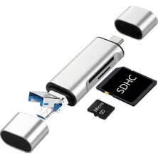 Brf Store A2TOPTAN 4858 Type C USB Kart Okuyucu Micro Sd Card Reader Çevirici Dönüştürücü Adaptör