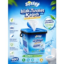 Soffy Islak Tuvalet Kağıdı 480 Adetli Suda Çözünür Flushable