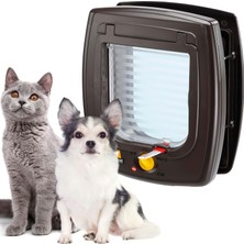 Brf Store A2TOPTAN Ferplast Swıng 5 Kedi-Köpek KAPISI,KAHVE,13,5X13,7, Standard, Kahverengi