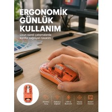 Lizbon Center Şeffaf Kablosuz Mouse Bluetooth Bağlantılı Sessiz Tıklama Yeni Nesil - HBSBLC5002-2348