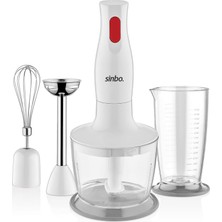 Brf Store A2TOPTAN Sinbo SHB-3147 Blender Seti, 3'ü 1 Arada, 350W Turbo Fonksiyonlu Motor, Paslanmaz Çelik Doğ