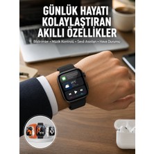 Lizbon Center Yeni Nesil Akıllı Saat Müzik Dinleme Bildirim Görme Sesli Asistan Desteği Yeni  - HBSBLC7863-7
