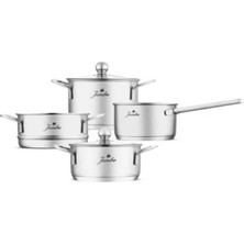 Zemira New Baby Steel 6 Parça Indüksiyon Tabanlı Çelik Mini Set