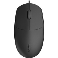 Zemira Rapoo N100C Wired Optical Mouse Black