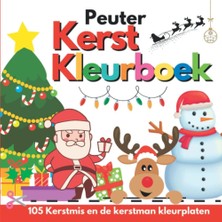 Zemira Peuter Kerst Kleurboek. Kerstmis De Kerstman Kleurplaten: 105 Eenvoudige Tekeningen Voor Kindere