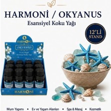 Harmoni Okyanus Esansiyel Uçucu Koku 10ML 12'li Stant Difüzör Esansı Buhurdanlık Yağı ve Oda Kokusu