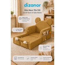 Dizanor Mini Nest 6’sı 1 Arada Modüler Bebek Oyun Parkı, Park Yatak, Beşik, Baza, Oyun Alanı ve Top Havuzu
