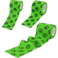 Zemira Bybars Octacare Su Geçirmez Kendinden Yapışkanlı Pati Bandajı, Yeşil, 5 cm x 4.5 Metr