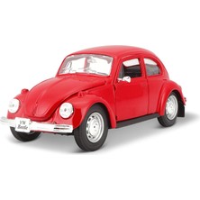Zemira Volkswagen Beetle 1:24 Model Araba S/e Kırm
