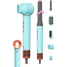 Zemira Sinbo SHD-1729 5ın1 Compact Multi-Styler Saç Kurutma & Şekillendirme Makinesi-Mavi