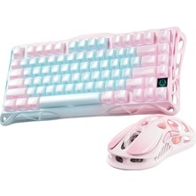 Zemira Gravastar Mercury K1 Lite+M2 Rgb Işıklı Mekanik Q Klavye Optik Mouse Seti (Auror
