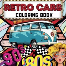 Zemira Independently Published Cars Coloring Book Iconic Automobiles: Mini American Car Colo