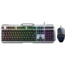 Zemira Aula F2023 Türkçe Q Rainbow Membran 2400DPL Klavye Mouse Set