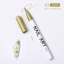 Zemira Loreen Nail Çizim Kalemi Gold 2342