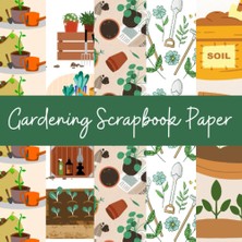 Zemira Independently Published Gardening Scrapbook Paper: 20 Sheets Double Sided, 8.5 x 8.5, Paper P