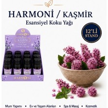 Harmoni Kaşmir Çiçeği Esansiyel Uçucu Koku 10ML 12'li Stant Difüzör Esansı Buhurdanlık Yağı ve Oda Kokusu