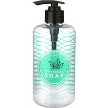 Hereveoyuncak Şeffaf Sıvı Sabunlukk Yuvarlak Plastik Pompalı 500 ml