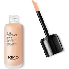 Zemira Kiko Milano Fondöten & Kapatıcı-Full Coverage 2-In-1 Foundation & Concealer-01 Warm Rose-Mat Saten