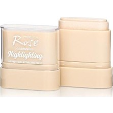 Zemira Şampanya/şeftali Stick Highlighter - Parlak Doğal Işıltılı Aydınlatıcı