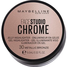 Zemira New York New York Face Studio Chrome Jel Aydınlatıcı - 30 Metallic Bronze 1 Paket (1 x 3