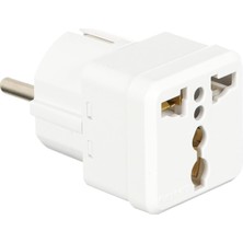 Zemira Orret Adaptör Seyahat Fişi Beyaz Ab Normu - 250V Ac 10~16A Ingiliz Amerikan Fiş Dö
