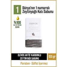 Zemira Olivos Doğal Aktif Karbon Zeytinyağlı Katı Sabun - Aktif Karbon ile Zenginleştirilmiş, Derinleme