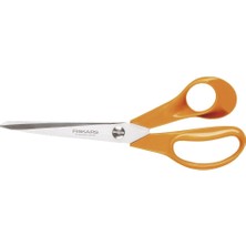 Zemira Fiskars Makas, Uzunluk: 21 Cm, Paslanmaz Çelik Bıçak/plastik Saplar, Turuncu, Klasik, S90,