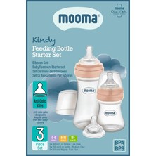 Zemira Mooma Kindy Antikolik 150 Ml, 250 ml Pp Biberon Başlangıç Seti, Gold