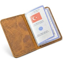 Zemira Gaga Hakiki Deri Ruhsat Kabı – El Yapımı Araç Evrak Cüzdanı Ruhsat Kılıfı, Günlük Kullanım Için