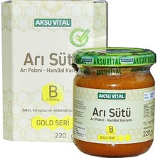 Arı Sütü Polen Bal Karışımı B 7.000 Mg Gold Seri 220 gr