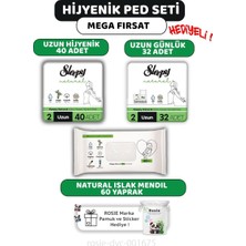 Zemira Sleepy Ultra Hassas Ped Uzun 40'lı, Günlük Ped 32'li, 60'lı Mendil Rosie