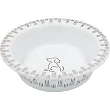 Zemira Lepus Renkli Seramik Mama Su Kabı Beyaz 520 ml