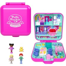 Zemira Polly Pocket 80. Yıl Dönümüne Özel Nostaljik Kompakt Oyun Seti, Biri Etek Giyen 3 Bebek, 1 E