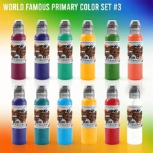 Zemira Primary Set 3 - Famous Ink Dövme Boyası - 1oz (12 Color)