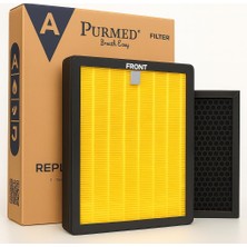 Zemira Purmed Pure Flat Hava Temizleme Hepa + Karbon Filtre
