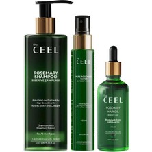 Zemira The Ceel Biberiye Saç Bakım Seti - Şampuan 250 Ml, Saç Toniği 100 ml Saç Yağı 50 Ml, Biotin, Ker