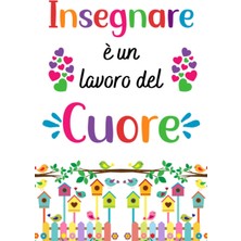 Zemira Insegnare È Lavoro Del Cuore -Taccuino-: Regalo Per Insegnante, Maestra Asilo Nido, Maestro O Ed