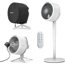 Zemira Shark Flexbreeze Portatif Fan, Iç Dış Mekanlara Uygun, Edilebilir, Buhu Aparatlı, Kumandalı