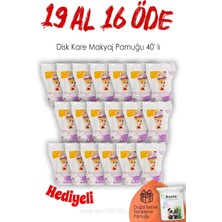 Zemira 19 Al 16 Öde 40'lı Lux Disk Kare Makyaj Pamuğu Rosie