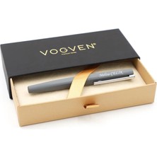 Vogven Marka Isme Özel Mat Rubber Gövdeli Roller Kalem