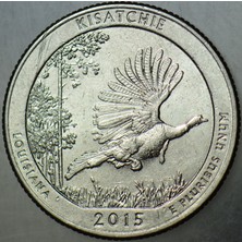 Banknoting Amerika Çeyrek Dolar 2015 D Eyaletler-Louısıana - Kısatchıe.