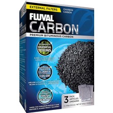 Zemira Fluval Akvaryumlar Için Karbon Filtre Ortamı, Bitümlü Karbon Uçlar, 100 Gram Naylon Torbala