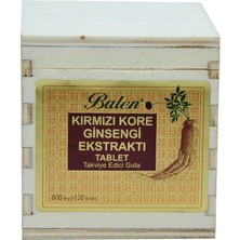 Kırmızı Kore Ginsengi Ekstraktı 120 Tablet