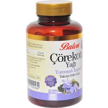 Çörek Otu Yağı 1380 Mg Yumuşak 80
